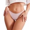 DEANGELMON G-string Thongs Women Panties No Show Thong Seamless Underwear Low Rise Comfortable Microfiber Workout Pack (6P3,M) view 4