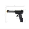 Galaxy Select Blowback Airsoft Pistol (Color: Black) view 3