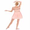 Sxiwei Womens Gymnastics Cutout Stretch Shapely Soft Leotard Asymmetric Xs Leotard Comfortable Orange Pink 3X-Large view 2