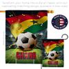 Ornament Collection World Cup Ghana Garden Flag Set Wall Holder Sports Soccer Game Goal Ball Football Entertainment Activity Physical House Decoration Banner Small Yard Gift Double-Sided, Made in USA view 4
