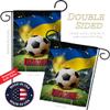 World Cup Ukraine Garden Flag - Set Wall Holder Sports Soccer Game Goal Ball Football Entertainment Activity Physical - House Decoration Banner Small Yard Gift Double-Sided Made In USA 13 X 18.5 view 3