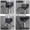 DYK&NX 50mm Steel Single Eyelet Landmine Attachment, Sleeve Portable Landmine Bar Attachment with Chain for Bent Over Row Exercise - Use with Cable Machine Attachment Hand view 4