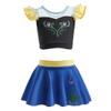 DYMCII Girls Anna Princess Swimwear Two-Piece Tankini Set Bathing Suits Outdoors Beach Surfing Water Park Summer Swimsuits 18-24M view 1