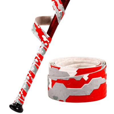 INSUM Baseball Bat Grip Tape Softball Bat Wrap Grip Tape 1.1mm (RED CAMO)