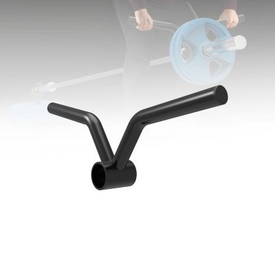 DYK&NX Multifunction Steel T-Bar Row Handle, Angled T Bar Row Landmine Attachment for Olympic Barbell Weight Bar,Home Gym Back Muscles Deadlift Squat Rack Exercise Equipment