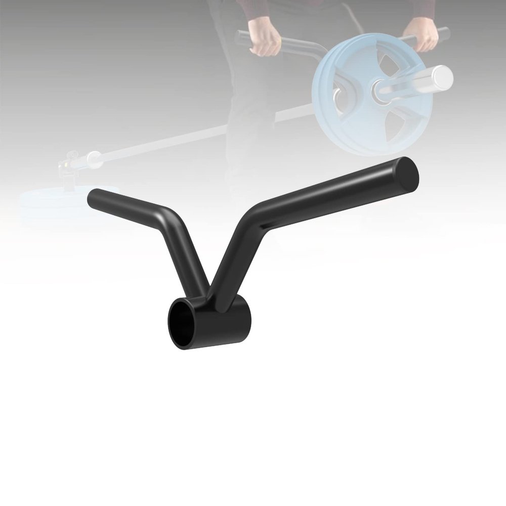 DYK&NX Multifunction Steel T-Bar Row Handle, Angled T Bar Row Landmine Attachment for Olympic Barbell Weight Bar,Home Gym Back Muscles Deadlift Squat Rack Exercise Equipment