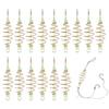 FERCAISH 15PCS Luminous Carp Fishing Feeder, Fishing Feeder Bait Cage - Catfish Bait Thrower Olive Shape Spring Fishing Feeder Bait Cage Holder Olive Shape Inline Method Fishing Tackle view 1