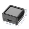 Cabilock 20pcs Acrylic Ring Box Romantic Case with Flip-lid Sponge Jewelry Organizer for Proposals Weddings Anniversaries Compact and Stylish Storage view 3