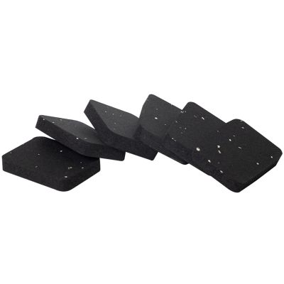 6 Pack Treadmill Mat, High Density Rubber Anto Vibration Floor Mat, Sound Absorbing Mat, Floor Protector For Treadmill, Stationary Bike, Elliptical, Gym Equipment ( Color : Black , Size : 11*11*2cm )
