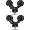 Atader Kayak Paddle Holder, Kayak Accessories Track Mount for Kayak Paddles, Kayak Fishing Accessories - Kayak Oar Holder Track Mount for Fast and Quiet Holding Standard Kayak Paddle, 2 Pack, Black view 1