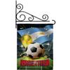 World Cup Argentina Garden Flag - Set Wall Holder Sports Soccer Game Goal Ball Football Entertainment Activity Physical - House Decoration Banner Small Yard Gift Double-Sided Made In USA 13 X 18.5 view 1