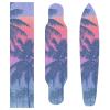 ALAZA Tropical Sunrise Palm Trees Skateboard Grip Tape Sheets 44"X 10" Graphic Longboard Griptape Bubble Free Anti-Slip Scooter Deck Sand Paper for Rollerboard view 3