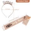 Officially Retired Retirement Party Set Rose Gold Retired Tiara Crown Headband and Pink Belt with Gold Lettering Retirement Party Supplies Retirement Gifts for Women view 2