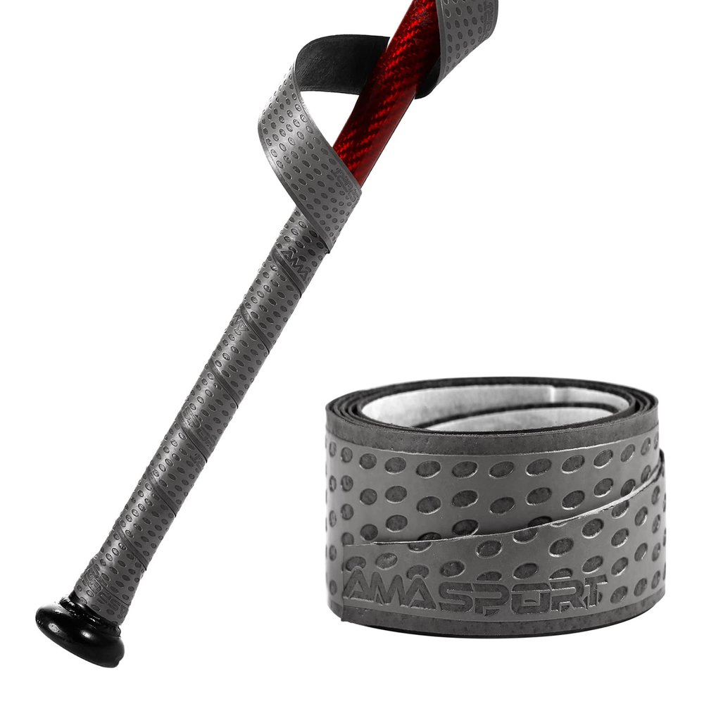 INSUM Baseball Bat Grip Tape Softball Bat Wrap Grip Tape 1.1mm (Grey)