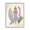 Stupell Industries Balance Text Yoga Fitness Person Botanical Brushstrokes,Design by Victoria Barnes view 1