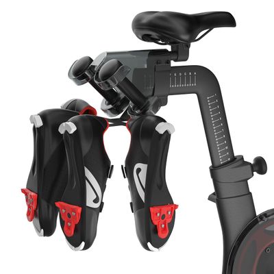 Shoe Hanger ONLY Compatible with Peloton Bike Plus with Plastic Weight Rack, Mental Shoes Holder ONLY for PL-02, Does NOT Fit Original Bike, Accessories for Holding 2 Pairs