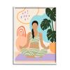 Stupell Industries Modern Botanical Yoga Exercise Person Meditation, Design by Annie Warren view 1