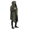ZYXTIM Men's Casual Long Hooded Draped Cardigan Long Sleeve Shawl Ruffle Open Front Lightweight Cape Cloak Overcoat view 1