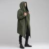 ZYXTIM Men's Casual Long Hooded Draped Cardigan Long Sleeve Shawl Ruffle Open Front Lightweight Cape Cloak Overcoat view 2