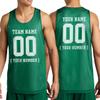 Personalize Your Own Team Basketball Jersey with Your Custom Name and Number Adult Sports Tee Kelly Green view 1