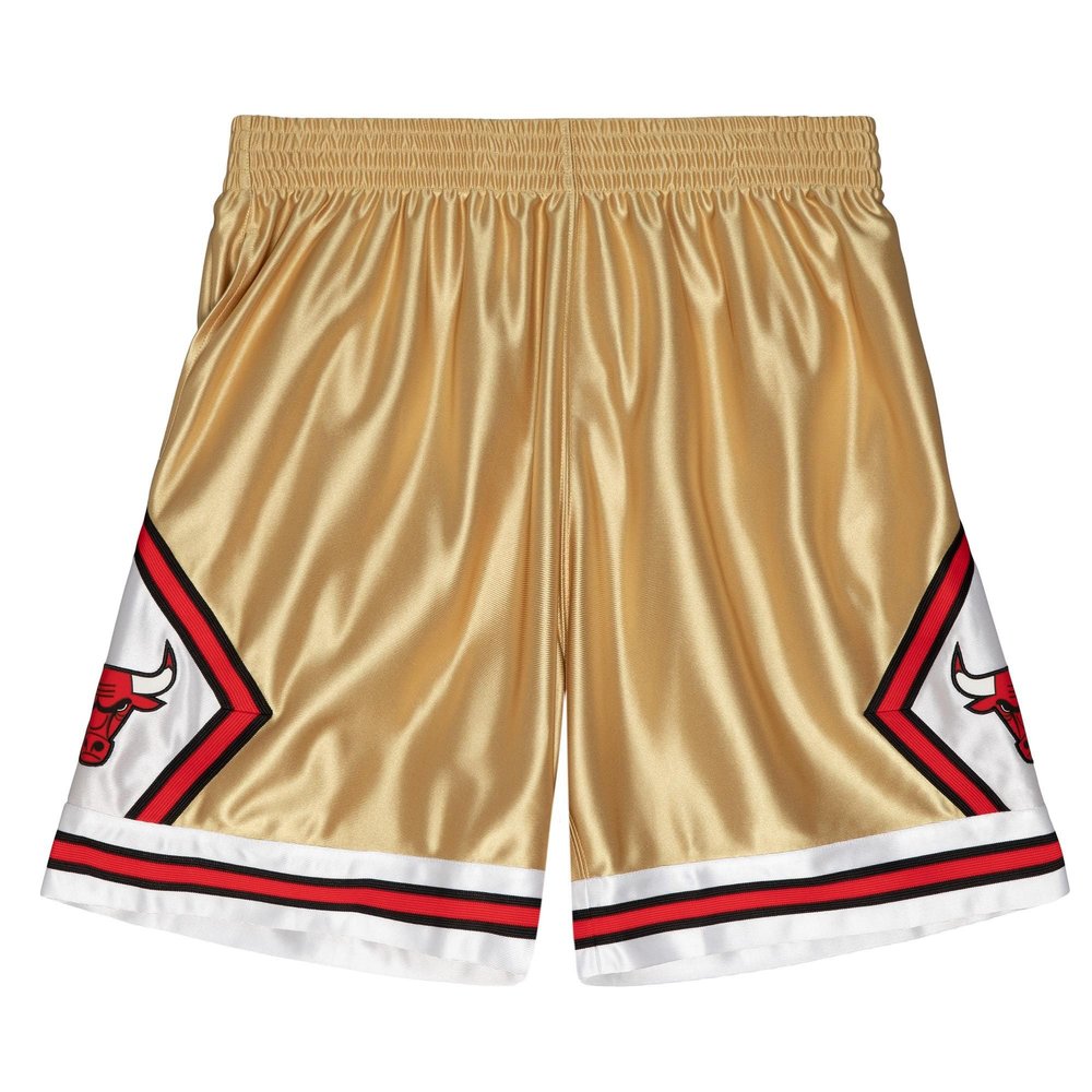 Mitchell & Ness NBA 75TH Gold Swingman Shorts Chicago Bulls 1997 (as1, Alpha, s, Regular, Regular)