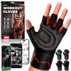 MhIL Workout Gloves for Men  Comfortable Gym Gloves for Men with Enhanced Grip for Safety and Hand Protection  Weight Lifting Protection with Wrist Wraps Support for Performance Boost and Style view 1