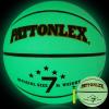 PATTONLEX Glow in The Dark Basketball Glowing Leather Green Basketballs Indoor Outdoor Official Size 7-29.5 Size 6-28.5 for Men Women view 1