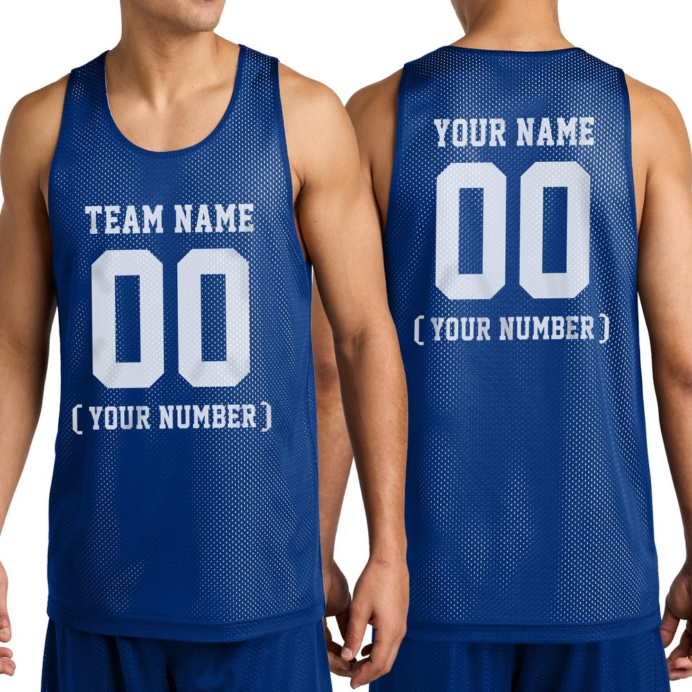 Personalize Your Own Team Basketball Jersey with Your Custom Name and Number Adult Sports Tee True Royal