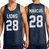 Personalize Your Own Team Basketball Jersey with Your Custom Name and Number Adult Sports Tee True Navy view 2