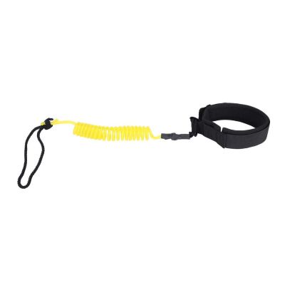 Coiled for Leash, Paddle Leash, Stand Up Paddle Board Coiled Spring Leg Foot Rope Surfing Leash for Surfboard (Yellow), Paddle Leash, Coiled for Leash, Stand Up Paddle BoLeg Leash Board Coiled Fo