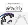DECKAS Round Chainring 110BCD 36T 38T 40T 42T 44T 46T 48T 50T 52T Narrow Wide Chainring for 7 to 12 Speed Chains (Black 46T) view 4