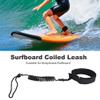 Coiled for Leash, Paddle Leash, Stand Up Paddle Board Coiled Spring Leg Foot Rope Surfing Leash for Surfboard (Black), Paddle Leash, Coiled for Leash, Stand Up Paddle BoLeg Leash Board Coiled Foo view 3