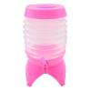 Collapsible Water Container Outdoor Camping Hiking Fishing Water Bucket Travel Folding Telescopic Water Storage Tank with Spigot,Pink,5.5Liter view 1