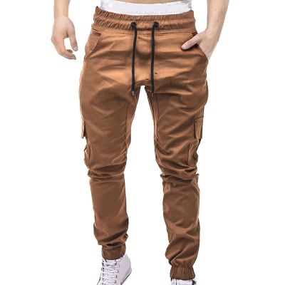 SERYU Mens Athletic Cargo Joggers Sweatpants Drawstring Gym Workout Trousers Slim Fit Long Pant
