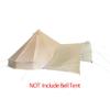 UNISTRENGH Bell Tent Awning Canopy Outdoor Tent Sunshade Tarp for Camping Hiking Beach Travel Party Beige 3M/4M/5M/6M Tent Accessory (Round Awning for 4M/5M/6M) view 2