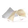UNISTRENGH Bell Tent Awning Canopy Outdoor Tent Sunshade Tarp for Camping Hiking Beach Travel Party Beige 3M/4M/5M/6M Tent Accessory (Round Awning for 4M/5M/6M) view 3