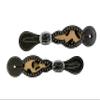 Showman Ladies Leather Spur Straps w/Hair-On Cheetah Inlay view 1