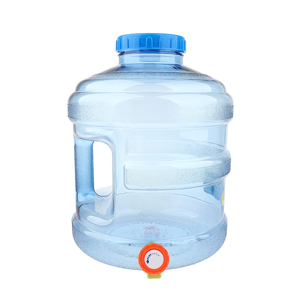 11.3L PC Reusable Water Storage Buckle Outdoor Camping Water Jug Emergency Portable Water Bottle with Carry Handle and Spigot