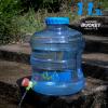 11.3L PC Reusable Water Storage Buckle Outdoor Camping Water Jug Emergency Portable Water Bottle with Carry Handle and Spigot view 2