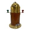 Vintage Gilbert Vintage Brass Kaleidoscope in Wooden Box & Marine Sailor Floating Dial Binnacle Compass view 2