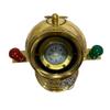 Vintage Gilbert Vintage Brass Kaleidoscope in Wooden Box & Marine Sailor Floating Dial Binnacle Compass view 4