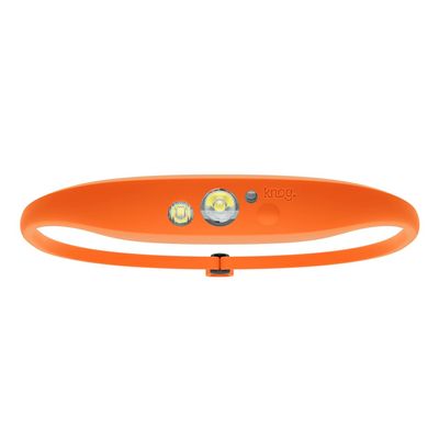 KNOG Quokka 150 LED Headlamp - Lightweight, USB Rechargeable Running Headlamp with 20m Beam, IP65 Water Resistant, Silicone Strap, 3 Light Modes for Camping, DIY & Outdoors, Rescue Orange