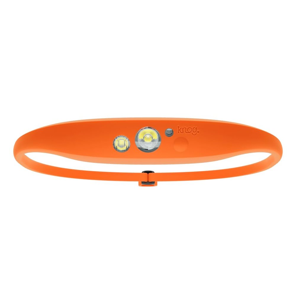 KNOG Quokka 150 LED Headlamp - Lightweight, USB Rechargeable Running Headlamp with 20m Beam, IP65 Water Resistant, Silicone Strap, 3 Light Modes for Camping, DIY & Outdoors, Rescue Orange