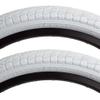 Sunlite Freestyle Kontact Park Street Road White Bike Tire Pair 20 x 1.95 view 1
