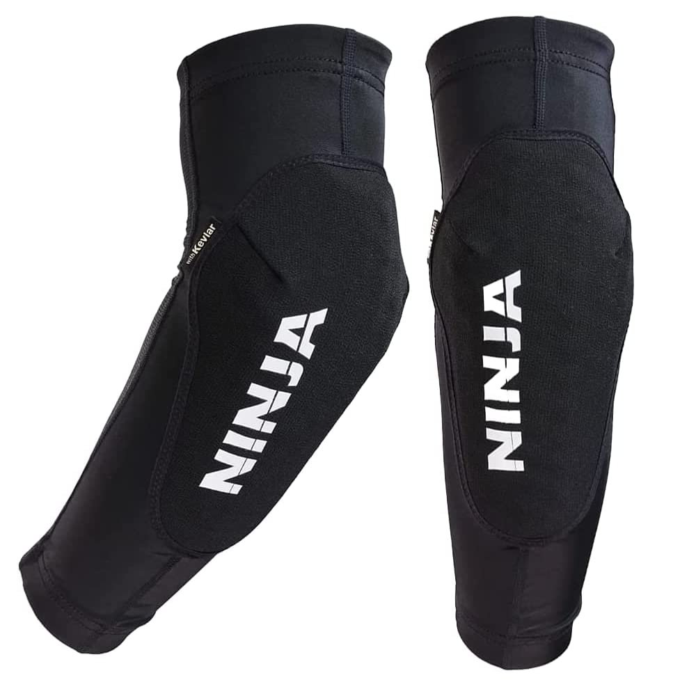 Ninja MTB Speed King Elbow Pad, Flexible BMX and Mountain Bike Elbow Pads, Great Protection & Lightweight Design, for Men and Women, Size Large/X-Large