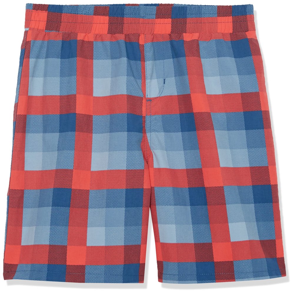 Columbia Youth Boys Super Backcast Short, Collegiate Navy Mid Gingham, X-Large