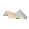UNISTRENGH Bell Tent Awning Canopy Outdoor Tent Sunshade Tarp for Camping Hiking Beach Travel Party Beige 3M/4M/5M/6M Tent Accessory (Rectangle Sunshade tarp for 3M/4M/5M/6M) view 1