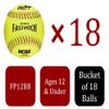 Rawlings | NC12BB Fastpitch Softballs & Bucket | 12" | 18 Count view 2
