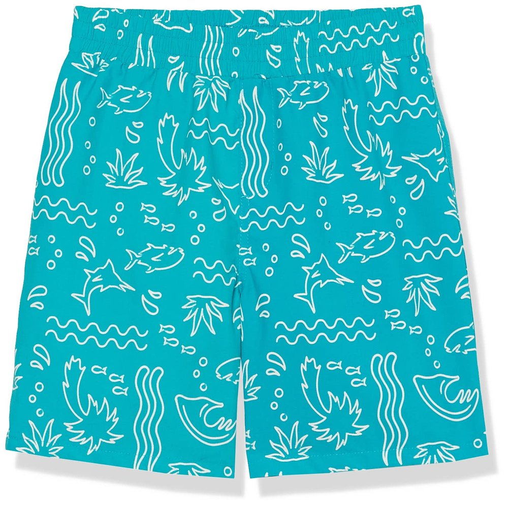 Columbia Toddler Boys Super Backcast Short, Ocean Teal Marlin Shores, 3T