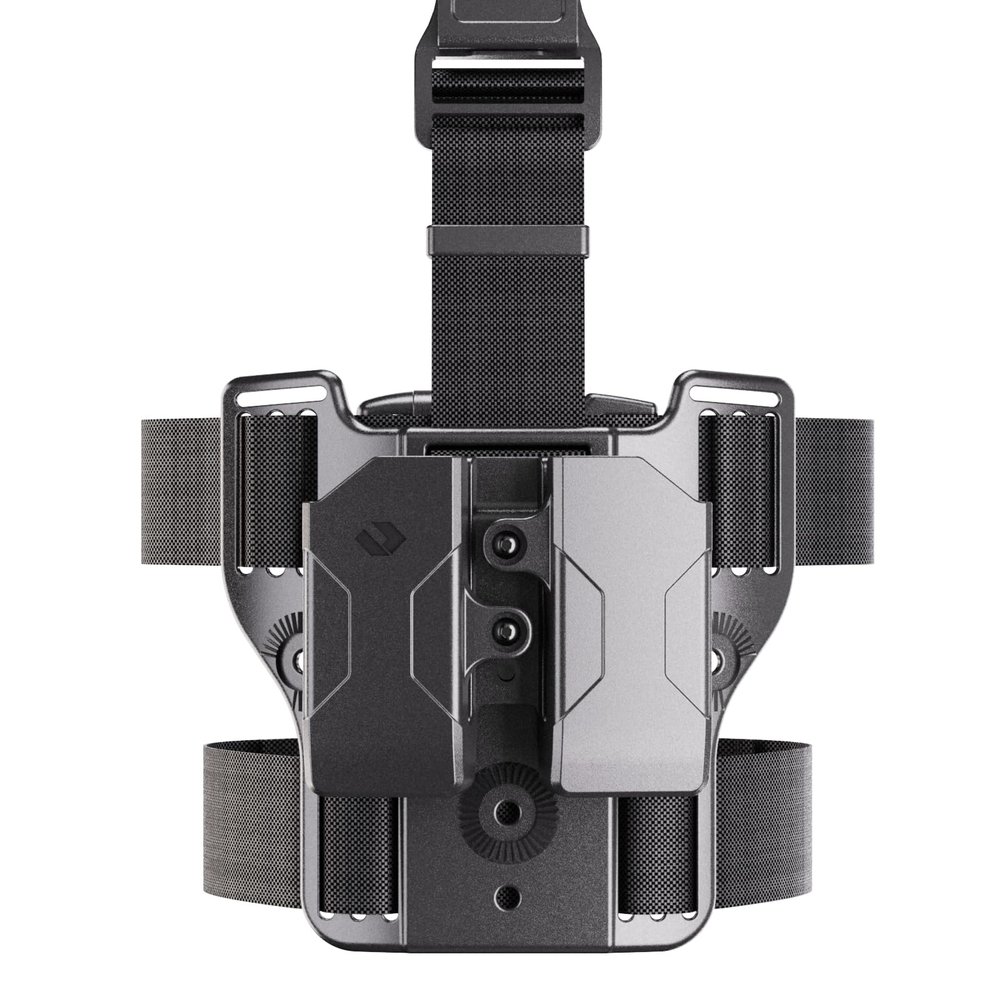 Orpaz 9mm/.40 Magazine Pouch Magazine Holder 9mm Double Stack Mag Holsters (Double Mag, Drop-Leg)